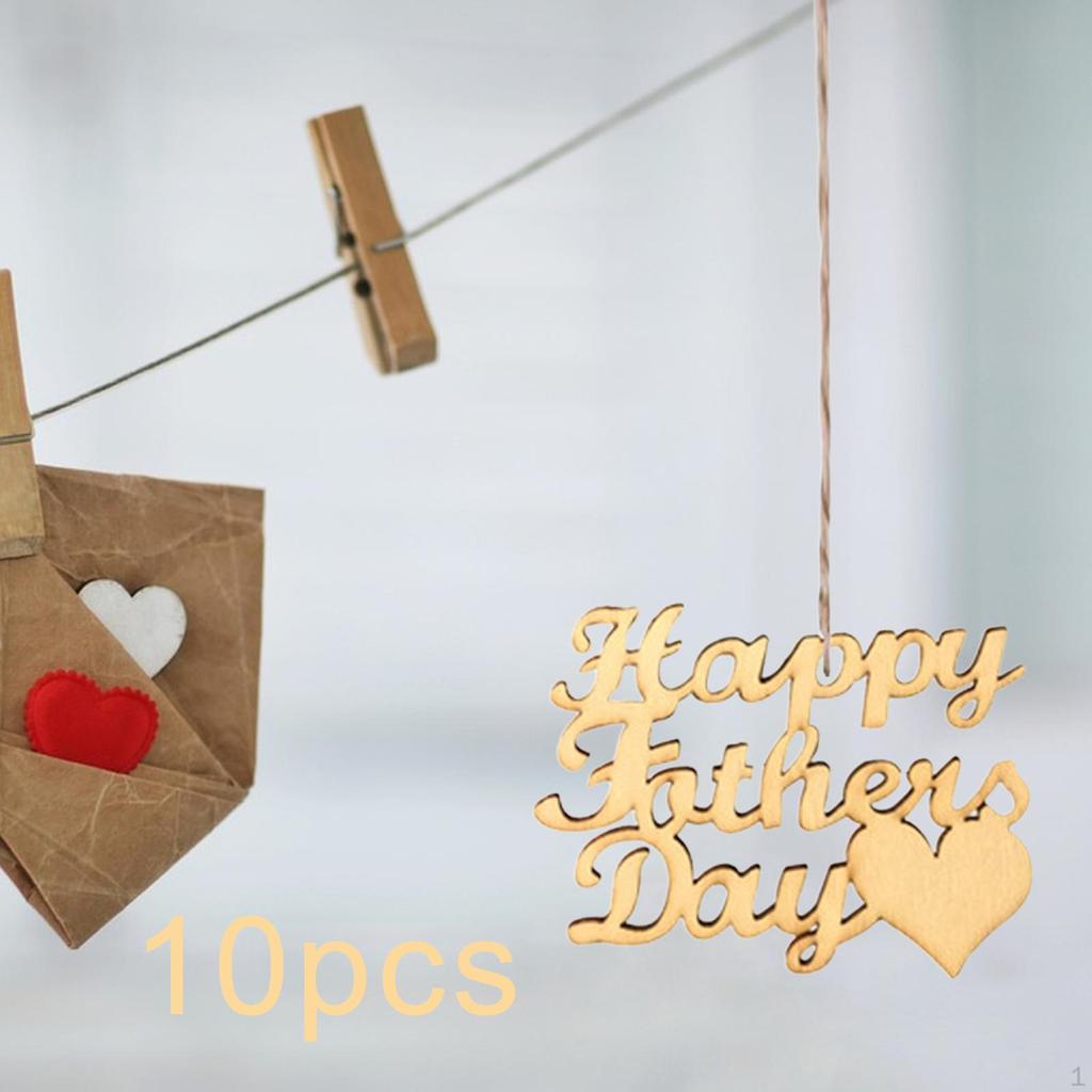 Father's Day Crafts Wooden Embellishments Dad Gift Adornment