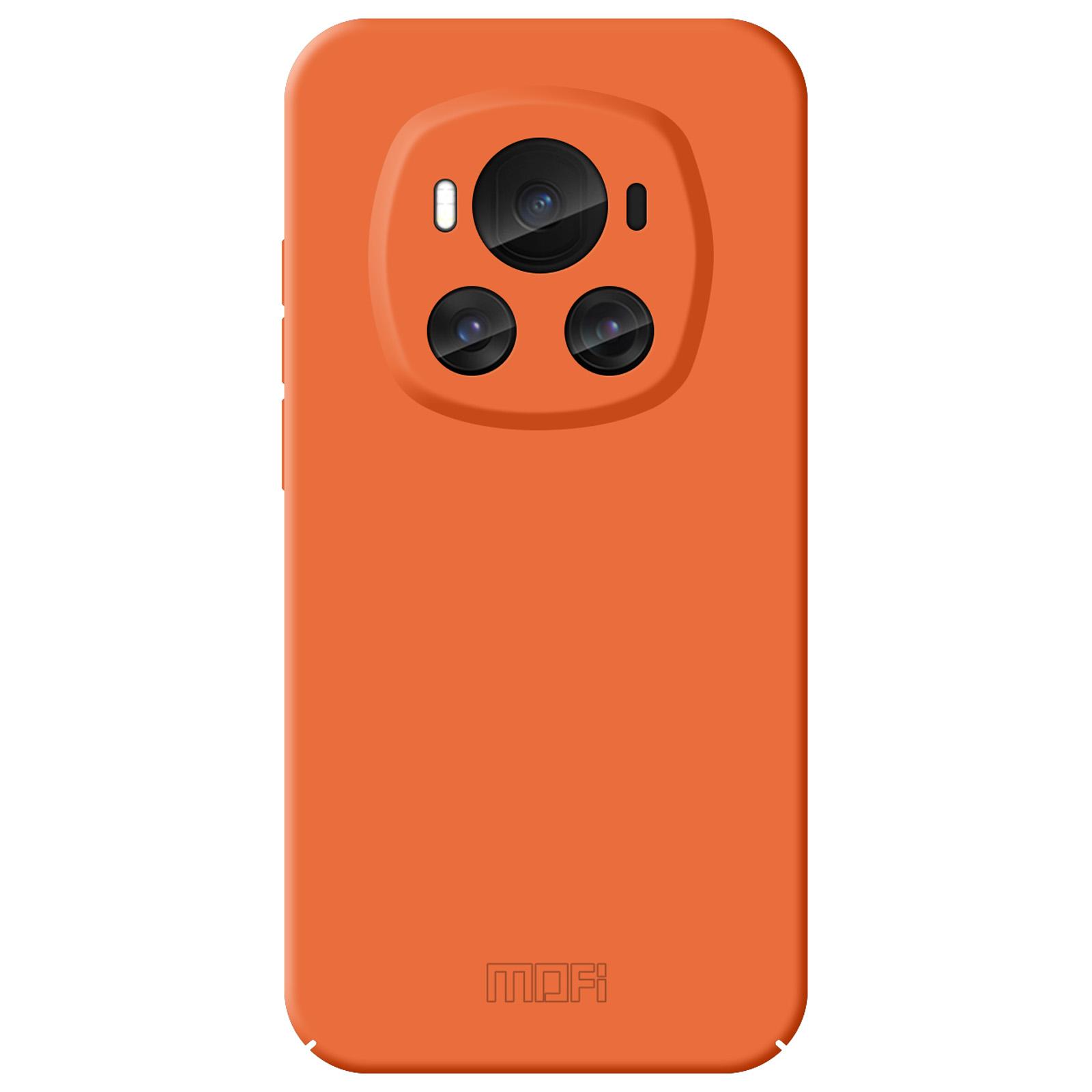 

MOFI JK Qin Series For Honor Magic6 5G Case TPU+Acrylic Phone Cover Skin Touch Feeling Orange