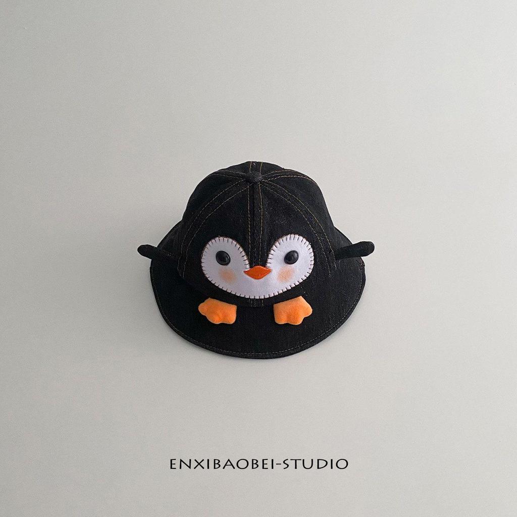 Unisex Baby Denim Bucket Hat - Cute, Thin, Sun-Protective for Spring, Summer, and Autumn Outdoor Travel
