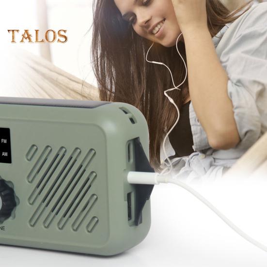 Radio de urgență cu lanternă Multifuncțional Compact Portabil Alarmă SOS Bandă AM/FM Radio reîncărcabil cu manivelă