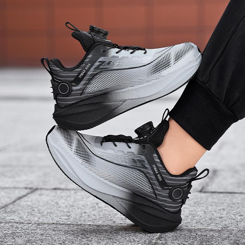 Kids Flyknit Sport Sneakers Lightweight Breathable Anti Slip Soft Sole School Walking Running Casual Shoes Daily Travel Outdoor