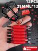 Black S2 Magnetic Sleeve Screwdriver Bit Set with Storage Strip