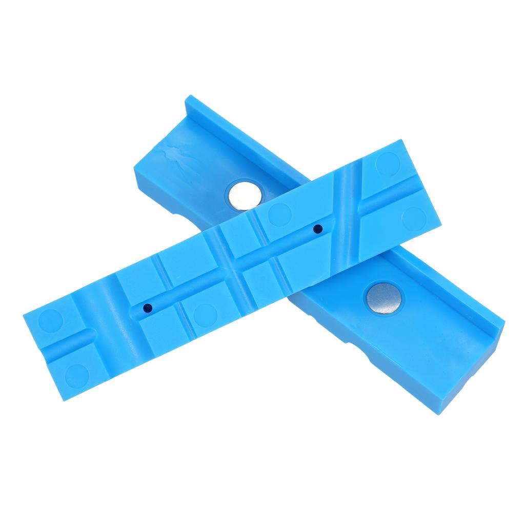 2 stk Magnetisk beskyttelseslist for skrustikkekjever, Sklisikre puter for skrustikkekjever, Myke kjever for benk