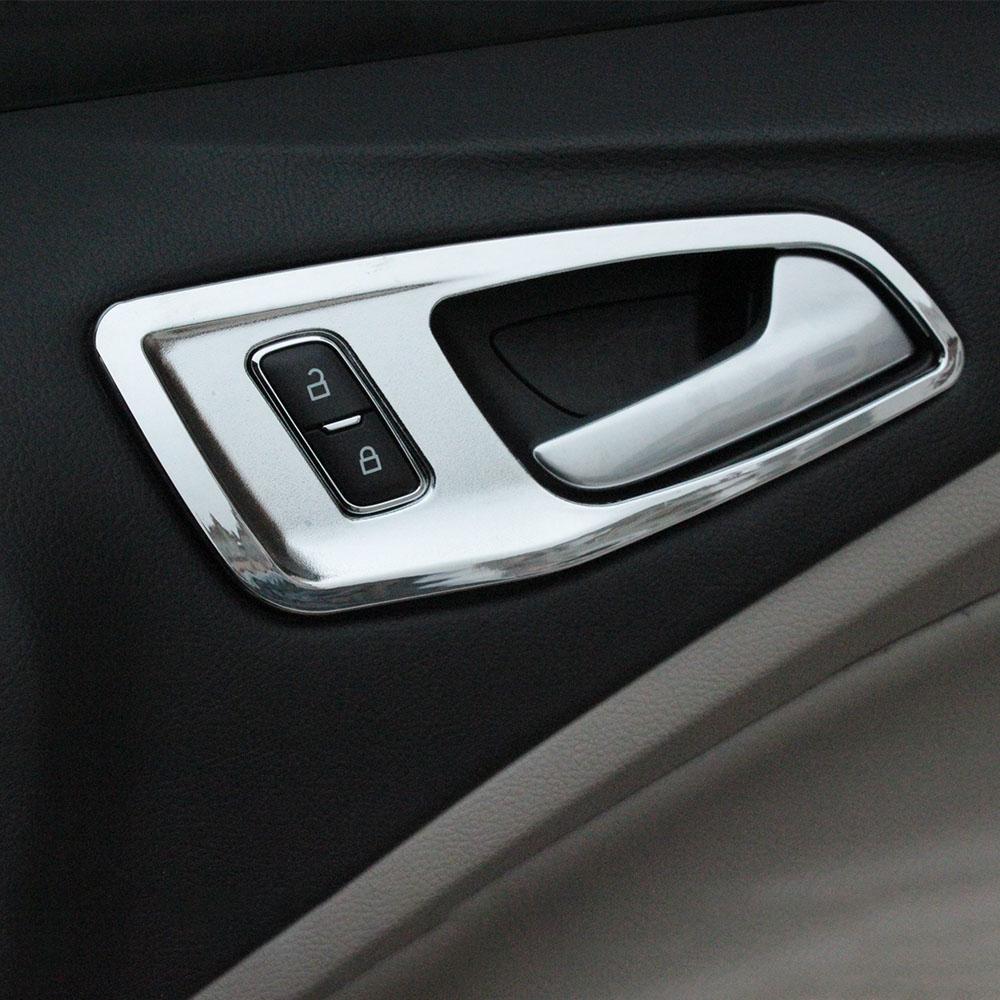 For Ford Kuga Escape 2016 2017 2018 2019 Inner Door Handle Cover Frame Decoration Sticker Trim Styling Interior Accessories