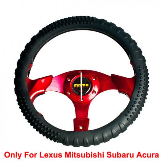 Car Steering Wheel Cover Silicone Washable Fit For Lexus Mitsubishi Subaru Acura