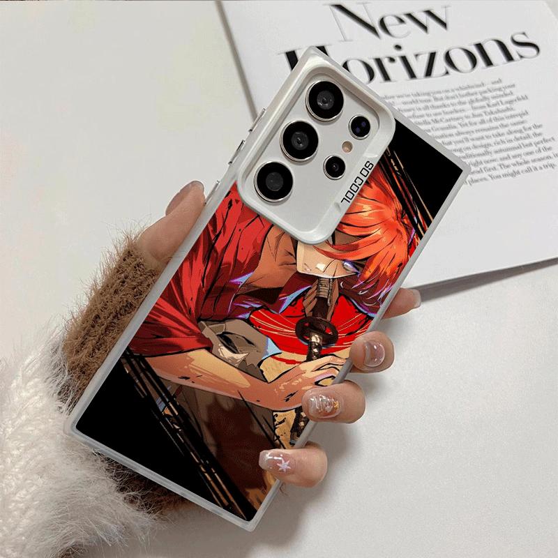 Rurouni Kenshin Anime Soft Phone Case for Samsung Galaxy S24 S25 FE S26 Edge S23 Ultra S22 Plus S21 + Shockproof Cover Back Shel