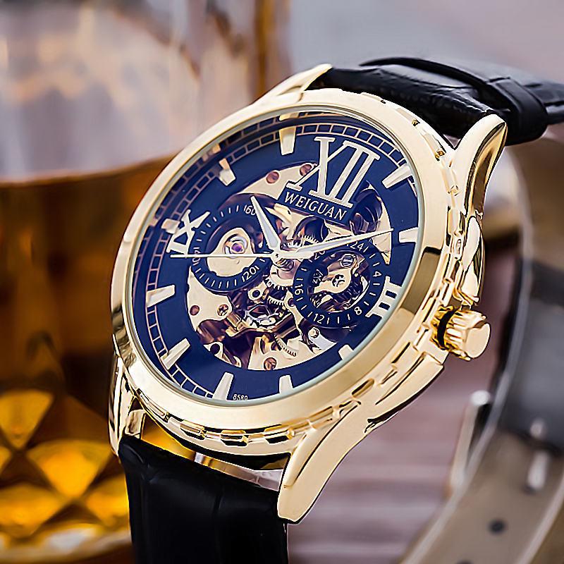 Men's Automatic Luminous Waterproof Hollow Mechanical Watch