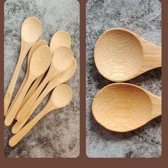 Wooden Spoon, Household Solid Wood Small Spoon, Mixing Spoon, Honey Spoon, Thickened Bamboo Spoon, Spoon