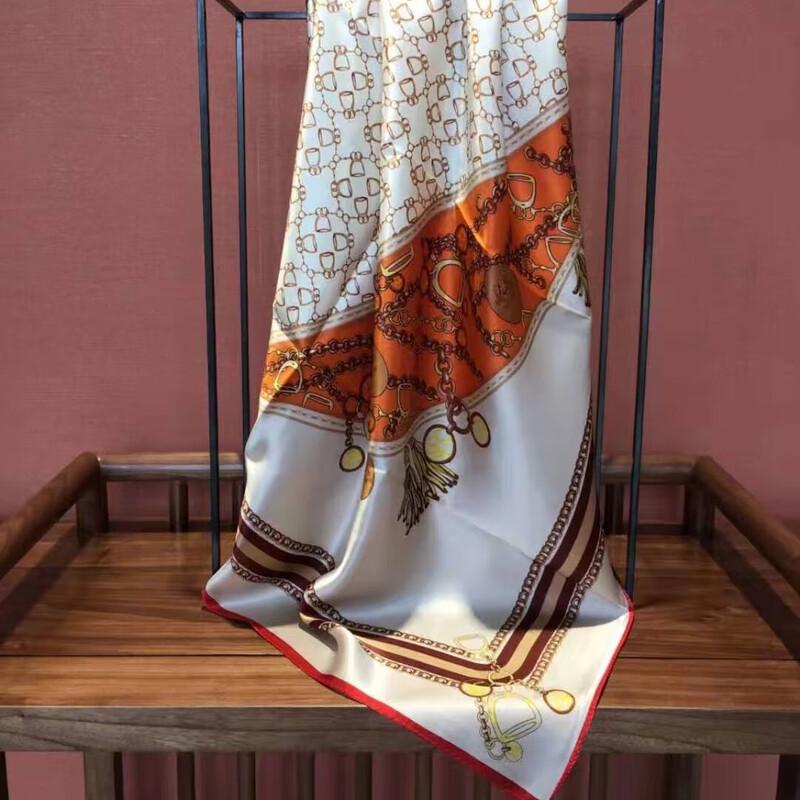 Canhua Niangniang Silk Large Square Scarf