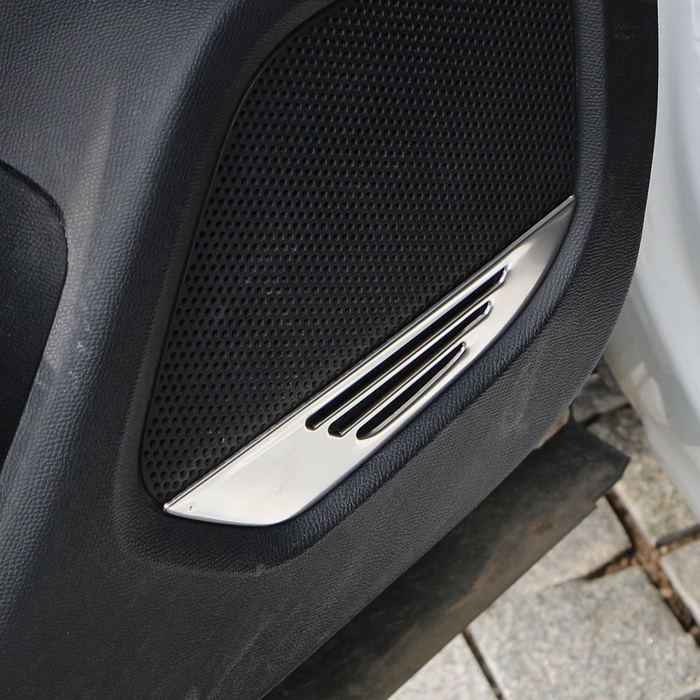 For Peugeot 2008 2019-2023 E2008 2020-2022 Door Audio Speaker Trim 4Pcs Stereo Radio Loudspeaker Decoration Cover 4Pcs Sticker