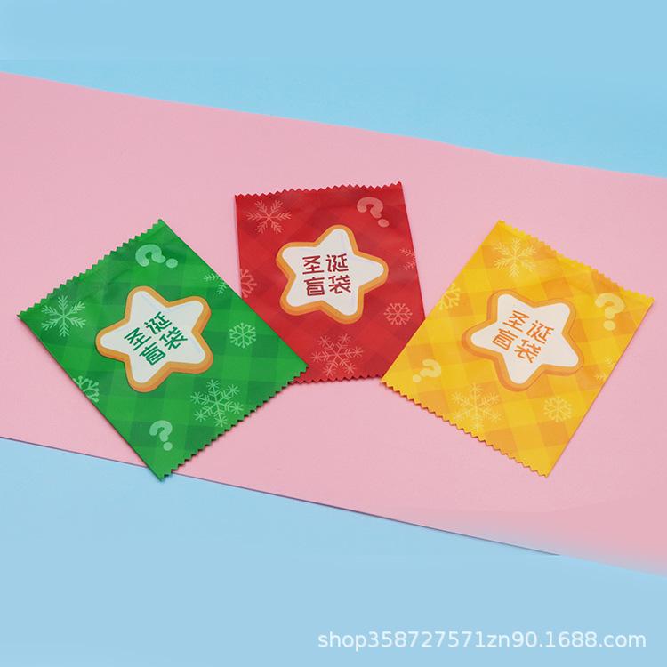 Christmas Blind Bag Bag Toy Food Play Packaging Bag Food Baking Candy Biscuits Flower Tea Packaging Machine Sealing Bag