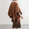 Spring And Autumn Versatile Fashionable Loose Comfortable Warm Scarf Scarf Wool Loop Yarn Cape Large Shawl Women Thick