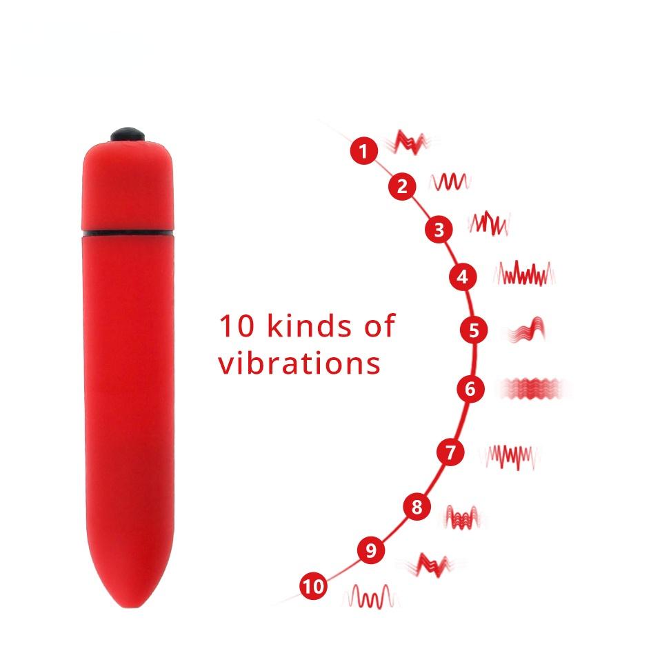 9 Colors 10 Speed Mini Bullet Dildo Vibrator Clitoris Stimulator Sex Products AV Stick Anal Sex Toys for Women Masturbator