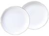 Okura Touen Gold & Platinum Line 15cm Individual Plate Pair Set, Premium Porcelain, Made In Japan, Perfect As a Gift or Celebration, 54HR/1001-2