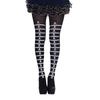 Women Sexy Tights Skinny Stockings Patterned Tights Thigh High Elastic Socks Halloween Leggings Pantyhose