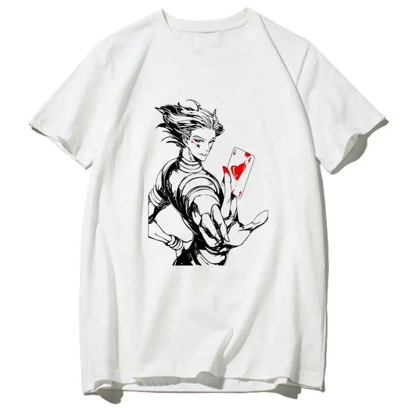 Wpmens Tops Y2K 90s Japanese Anime Graphic Harajuku Kawaii Killua Tshirt Funny Hisoka T Shirt Tops Tees Male Unisex Tshirt
