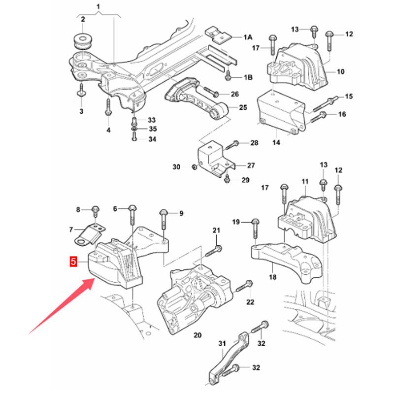For SVW Lavida 181 182 Bora 152 Engine Mount 180199262 1.4TSI 1.6L 2008- Bracket Support Accessories