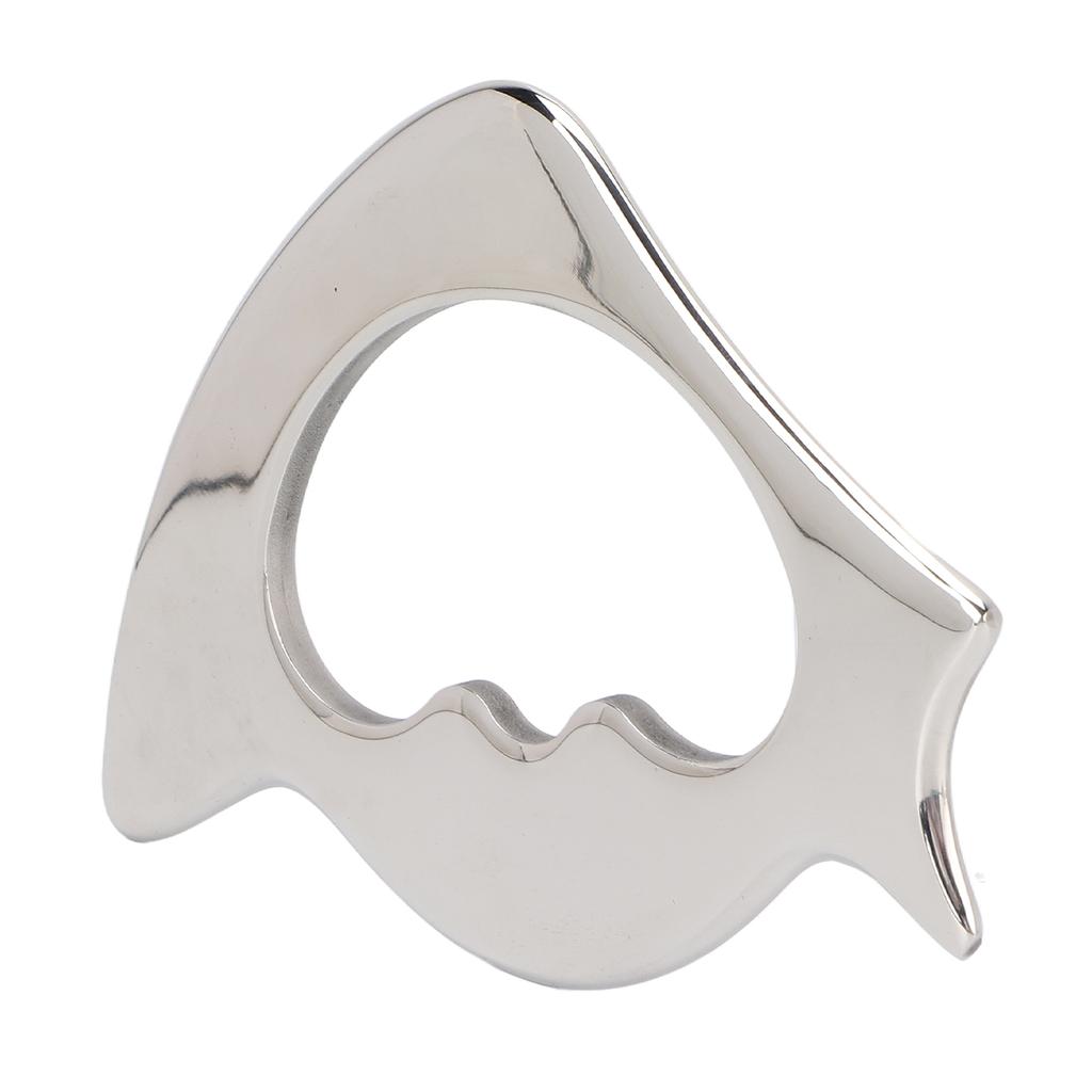 Massagegerät Edelstahl Physiotherapie Gua Sha Muskel Schaber Werkzeug mit Aufbewahrungstasche für Beine Knöchel Rücken Nacken