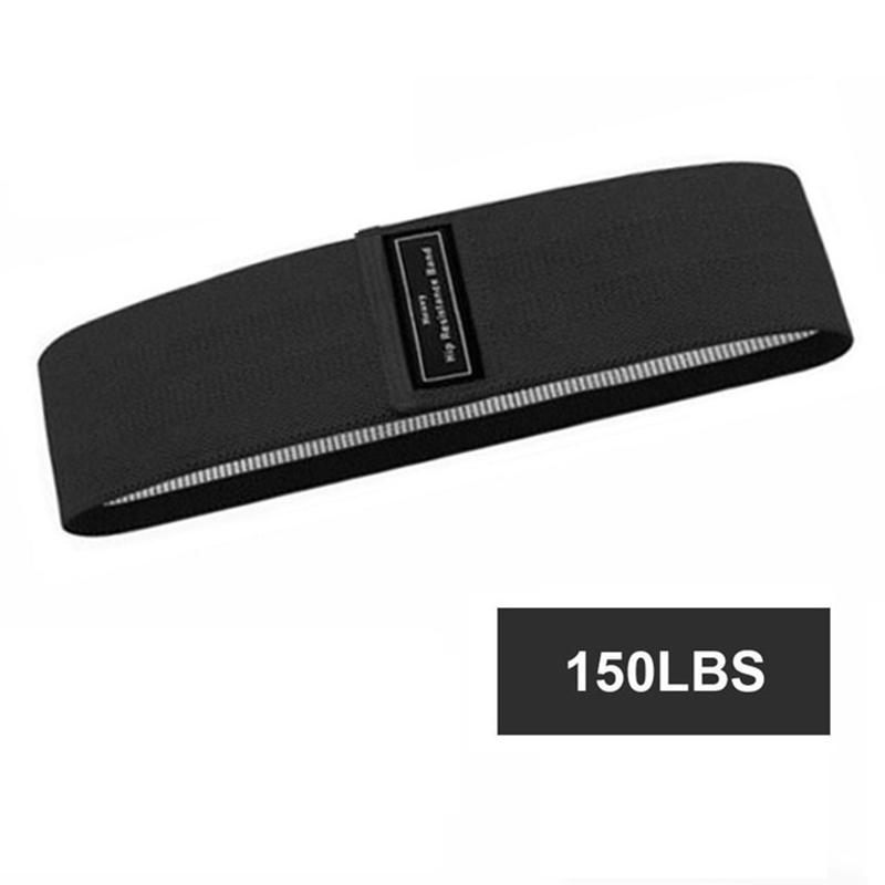 

1 шт., унисекс, эластичная лента для фитнеса, для спортивных ног, бедер, ягодиц, приседаний, 3 уровня, спортивные ленты с сопротивлением для широких тренировок Black