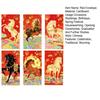 6 Pcs Envelopes Year of The Horse Chinese New Year Red Hong Bao Spring Lucky Pockets