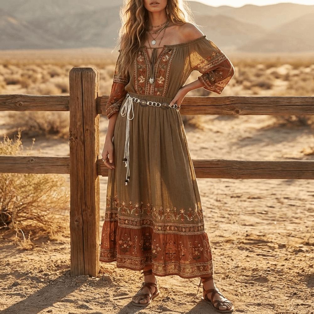 Beaded Ethnic Style Belt Wooden Waist Chain Retro Bohemian Waist Belt  Skirt