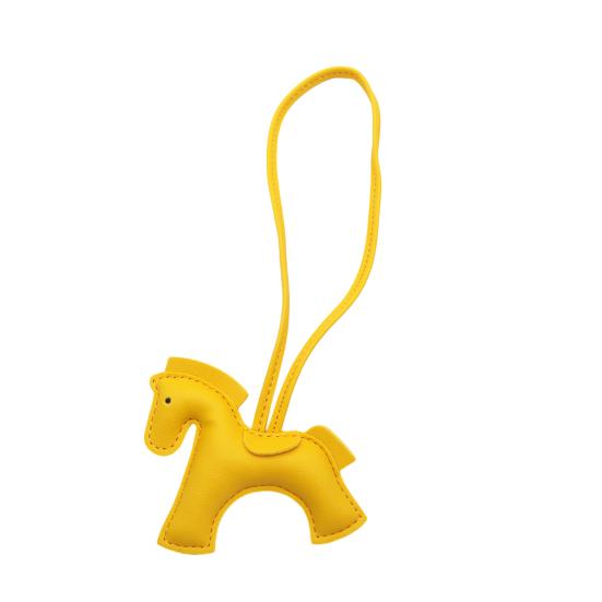 Car Ornament Faux Leather Horse Charm Small Dainty Keychain Car Interiors Purse Backpack Accessories
