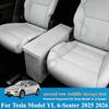 For Tesla Model YL 6-Seater 2025 2026 2nd Row Middle Passage Storage Box Central Hidden Stowing Organizer Interior Accessories