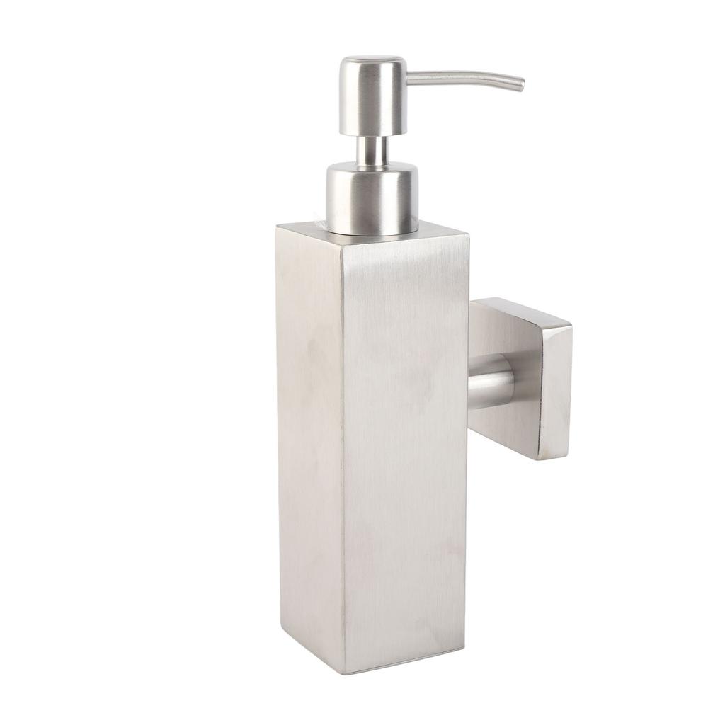Wandmontierter Edelstahl Quadratischer Manueller Hand Flüssigseife Lotion Spender für Zuhause Badezimmer