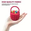 Cute Design Flower Basket Ring Box Velvet Material Ring Box Case Jewelry Ring Box  Jewelry Display