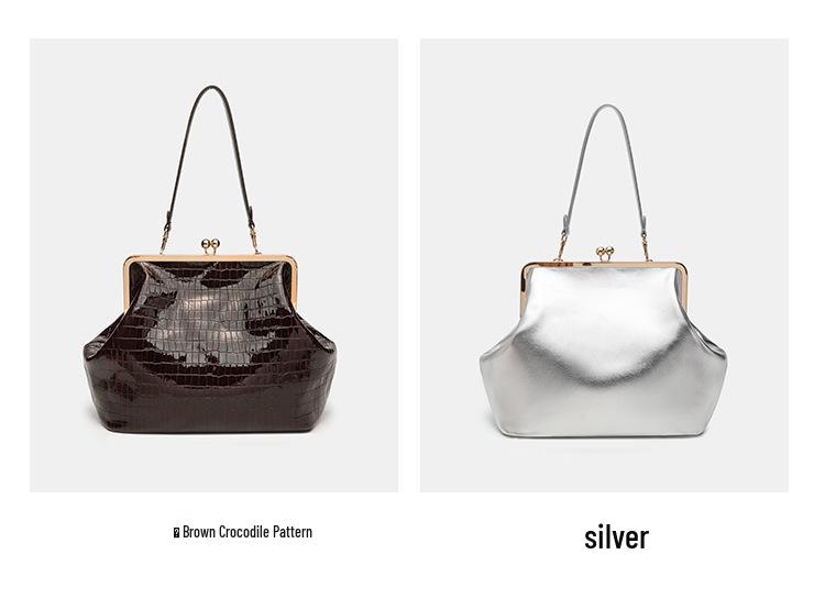 Trendy Large Capacity Women's Clasp Handbag - Versatile and Stylish Single Shoulder Bag