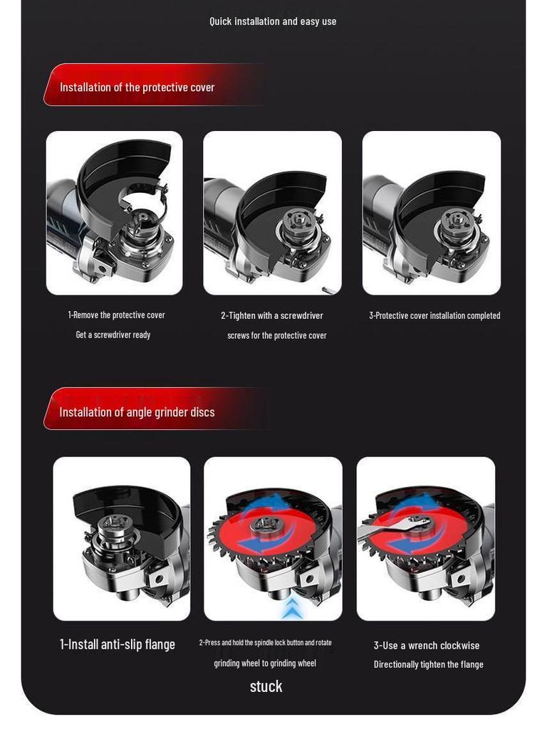 Wysokomocowa szlifierka kątowa w całości miedziana: Wielofunkcyjne ręczne narzędzie do szlifowania i polerowania