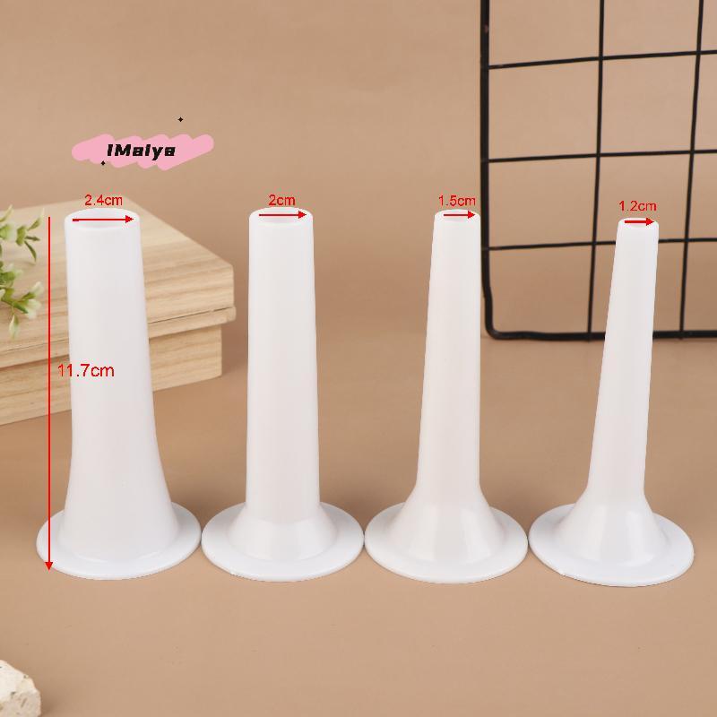 10Pcs 1.2/1.5/2/2.4cm Manual Sausage Casing Enema Nozzle White Meat Grinder Attachments for Sausages Hot Dogs And Wieners
