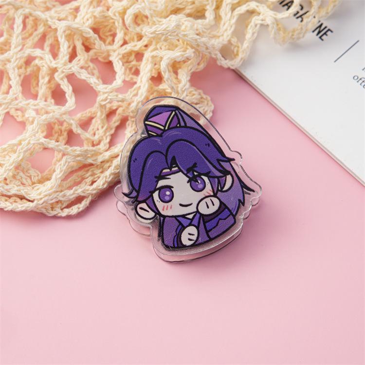 HD Cute Anime Acrylic Clip - Snack, Memo & Planner Seal Clip
