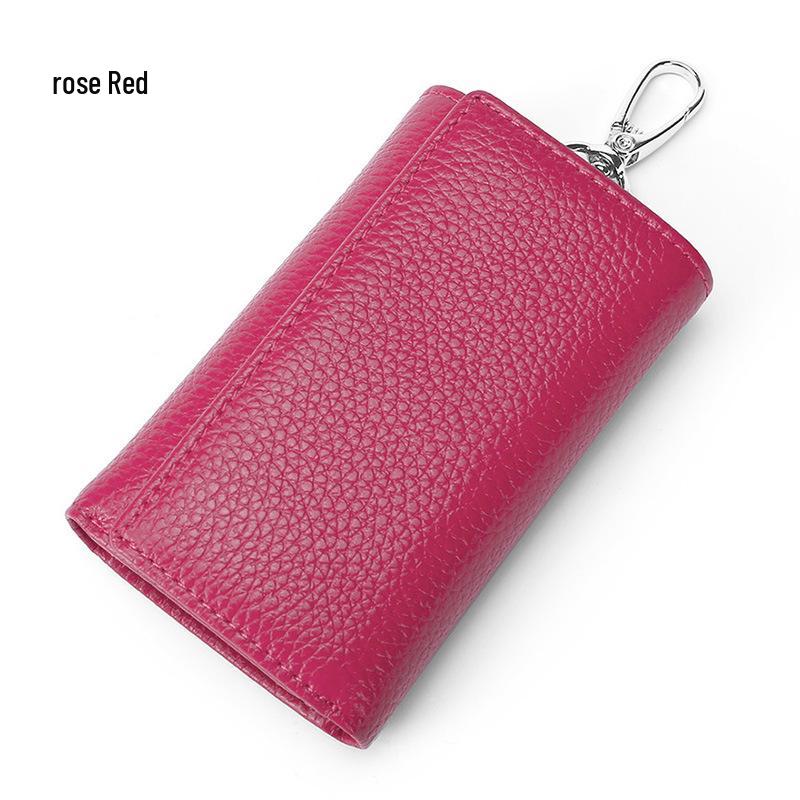 Premium Cowhide Leather Multi-functional Key Holder and Coin Wallet