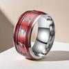 Men's 8mm Retro Titanium Steel Ring: Light Luxury, Niche Design