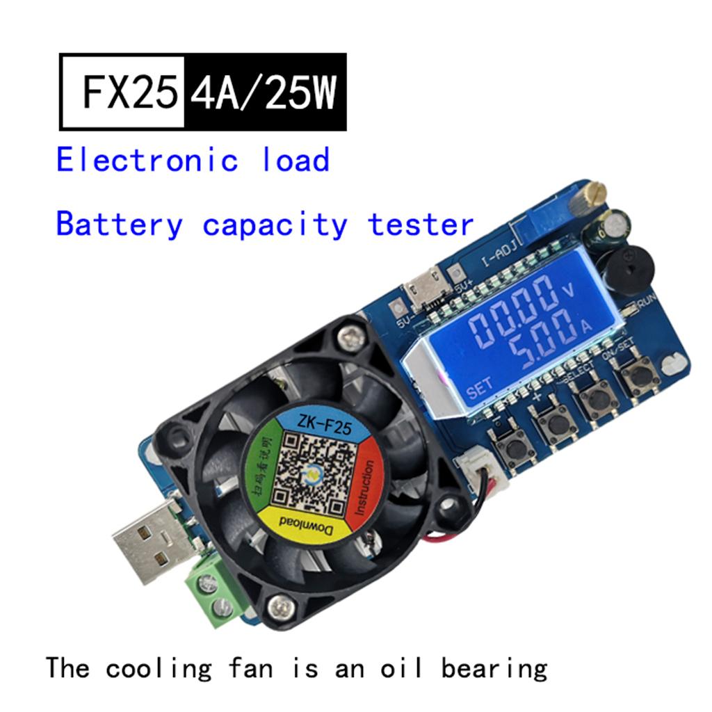 Digital Battery Power Capacity Load Testers Electronic Load Tester 35W Discharge Resistance Power Tester Testing Tool