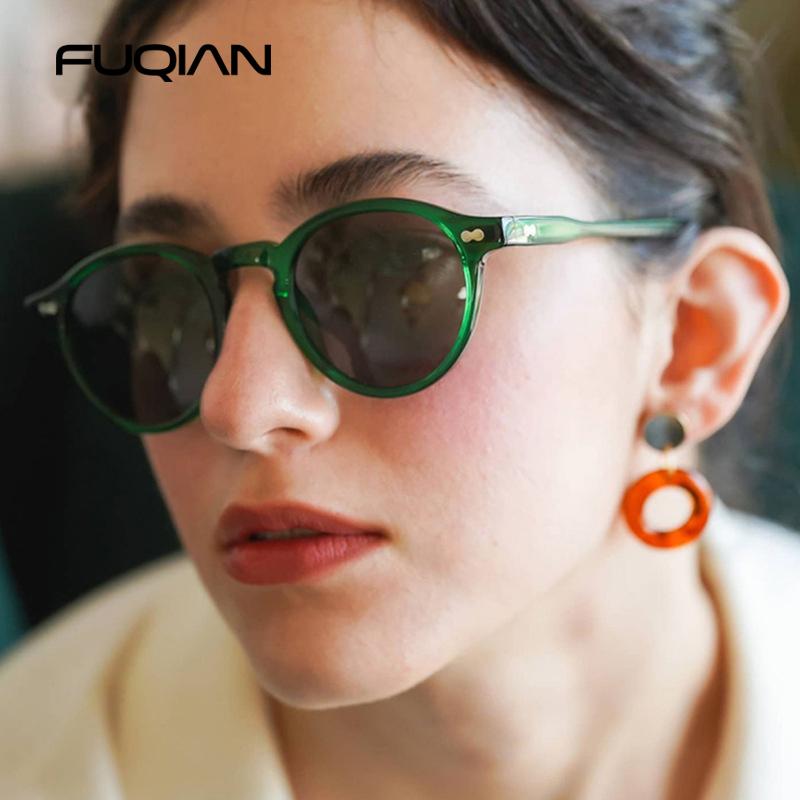 Ochelari de Soare Rotunzi Retro Bărbați Femei Modă Mici Polarizați Ochelari de Soare Pentru Masculin Feminin Literary Vintage Ochelari de Condus