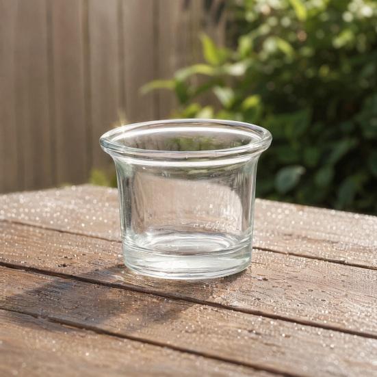 Glass Bird Feeder Cups, Feeder Replacement Bowls, 2.44 Inch Weatherproof Glass Bowl for Hummingbird & Finch, Outdoor Hanging Feeder Accessory & Candle