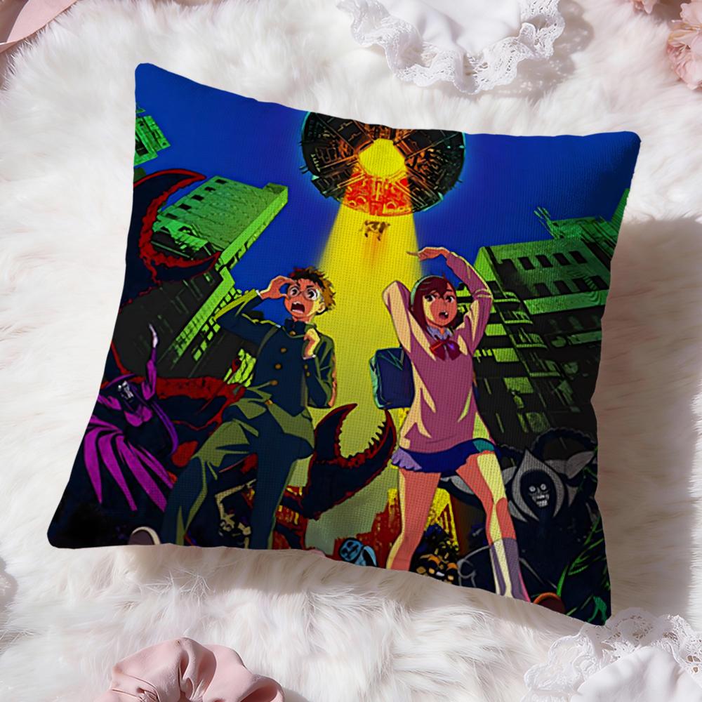 Anime D-Dandadan Cushion Cover Premium Comfort Reversible Pillow Cove -Two In One Design for Any Room & Car Interior