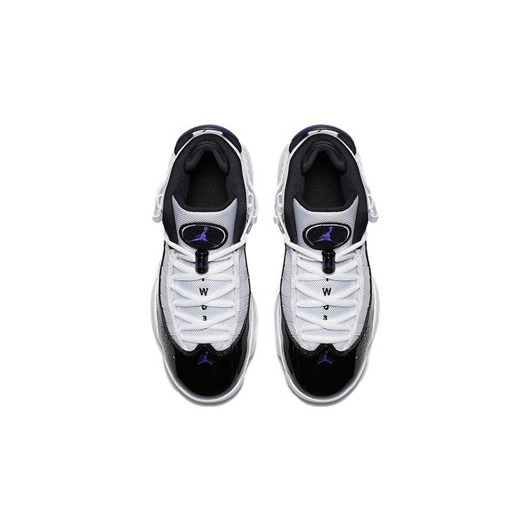 (GS) Air Jordan 6 Rings 'White Black' Kids' 323419-104