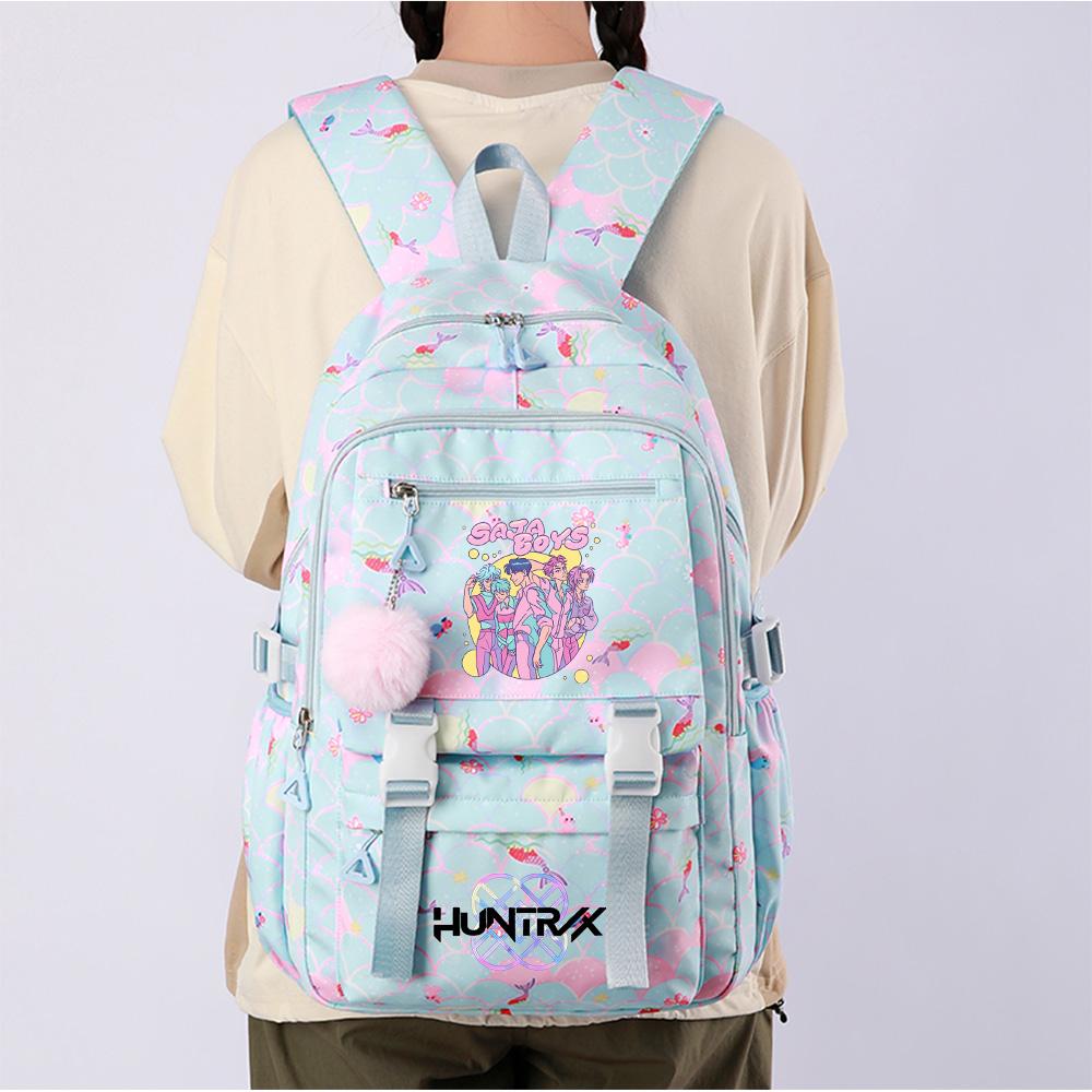 Anime K-Pop Demon Hunters Printed Backpack Large Capacity Waterproof Bookbag Student Boy Girl Schoolbag Outdoor Laptop Travel Bag Mochila