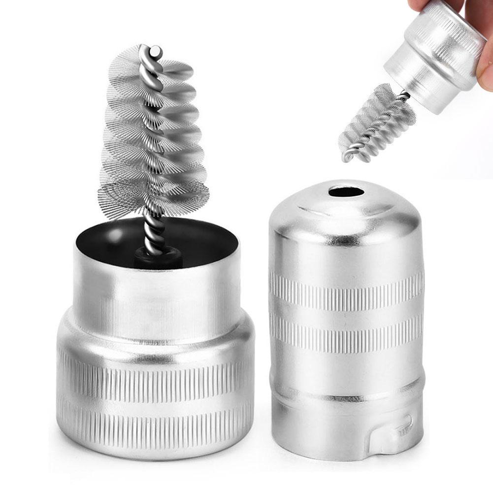 Battery Wire Brush Anti Corrosion Car Battery Post Terminal Cleaner Battery Terminal Washer Car Wash Cleaning серебряный