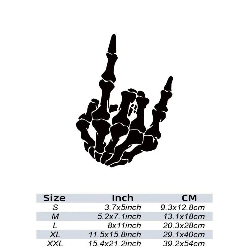 Skull finger StickersElevate Your Cars Look with this Creative Fun Cool Car Sticker!
