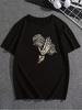 Summer Y2K Skeleton Hand and Dollar Print Graphic Men'S Women T Shirt Cotton Tee Streetwear Oversize Casual Trend Loose Clothing