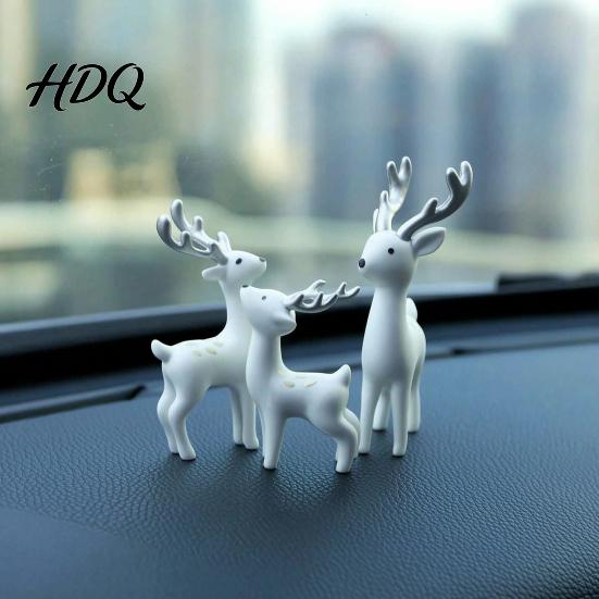 Small Animal Figure for Moss Micro Landscape 3 Pcs Mini Deer Figurines Cute Woodland Decoration Miniature Exquisite Ornament Bookshelf Display