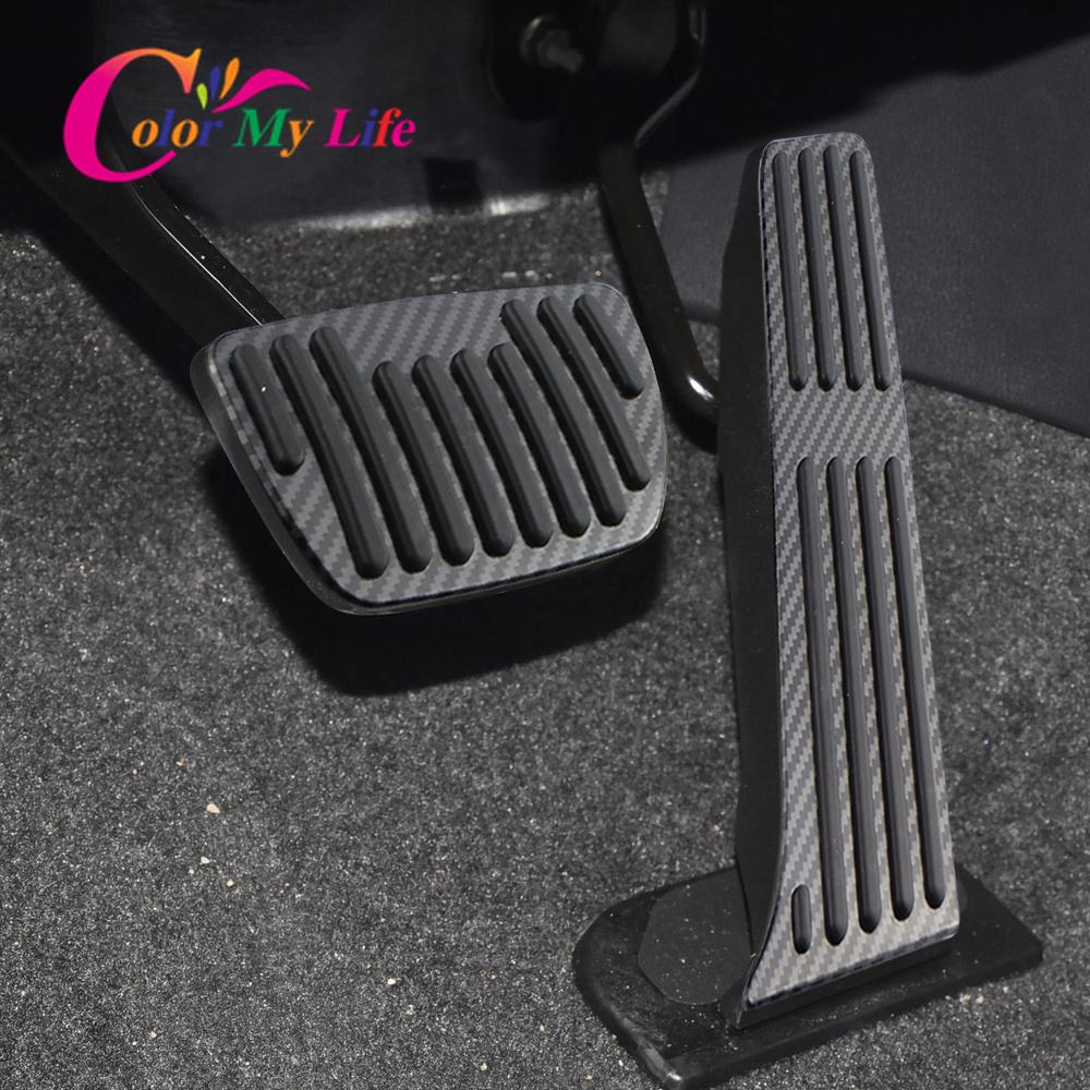 Copripedali AT in fibra di carbonio per Toyota Camry Avalon RAV4 -2022 per Lexus ES GS 2018-2022 pedali gas freno