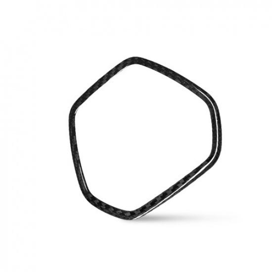 Carbon Fiber Steering Wheel  Border Frame Trim For -25 Corvette C8 US