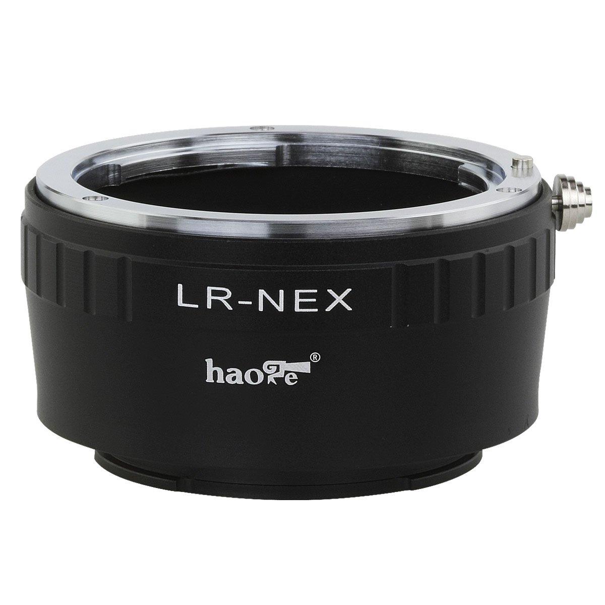 

Haoge Lens Adapter for Leica R LR Mount Lens to Sony E Mount NEX Cameras a3000, a3500, a5000, a5100, a6000, a6400, a6500, A7, A7R, A7S, A7II, A7RII,