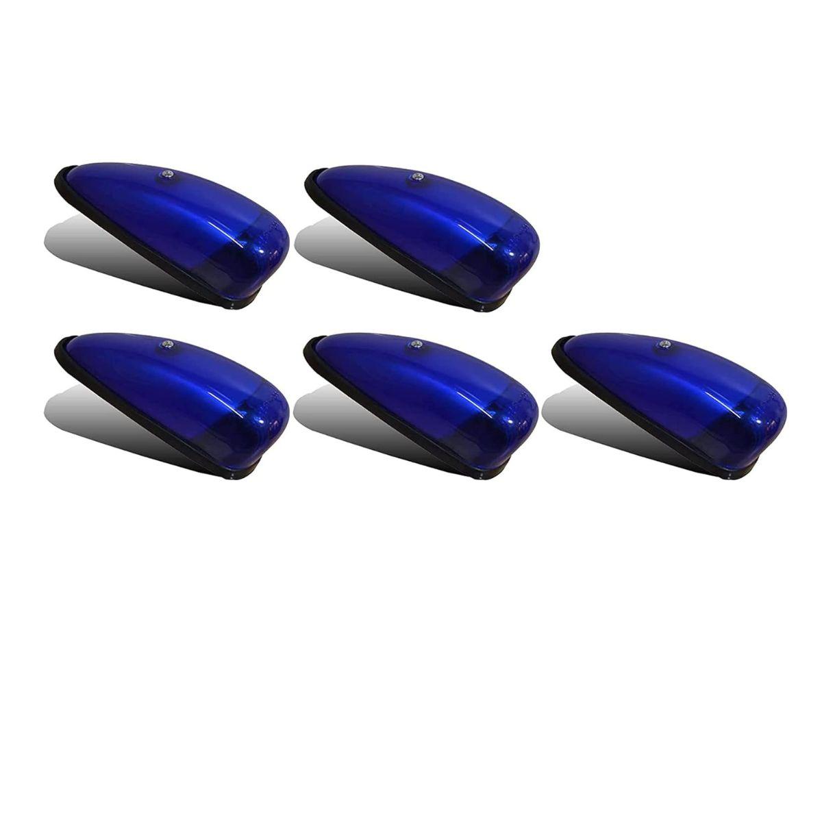 

5x Blue Teardrop Roof Marker Running Lights 24V Waterproof – Top Cab Decoration Lights for Heavy Duty Trucks синій