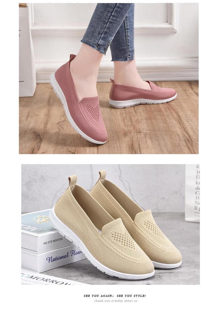 Women's Spring Style Shallow Mouth Breathable Old Beijing Cloth Shoes – Versatile Casual Shoes for Middle-aged and Elderly Mothers